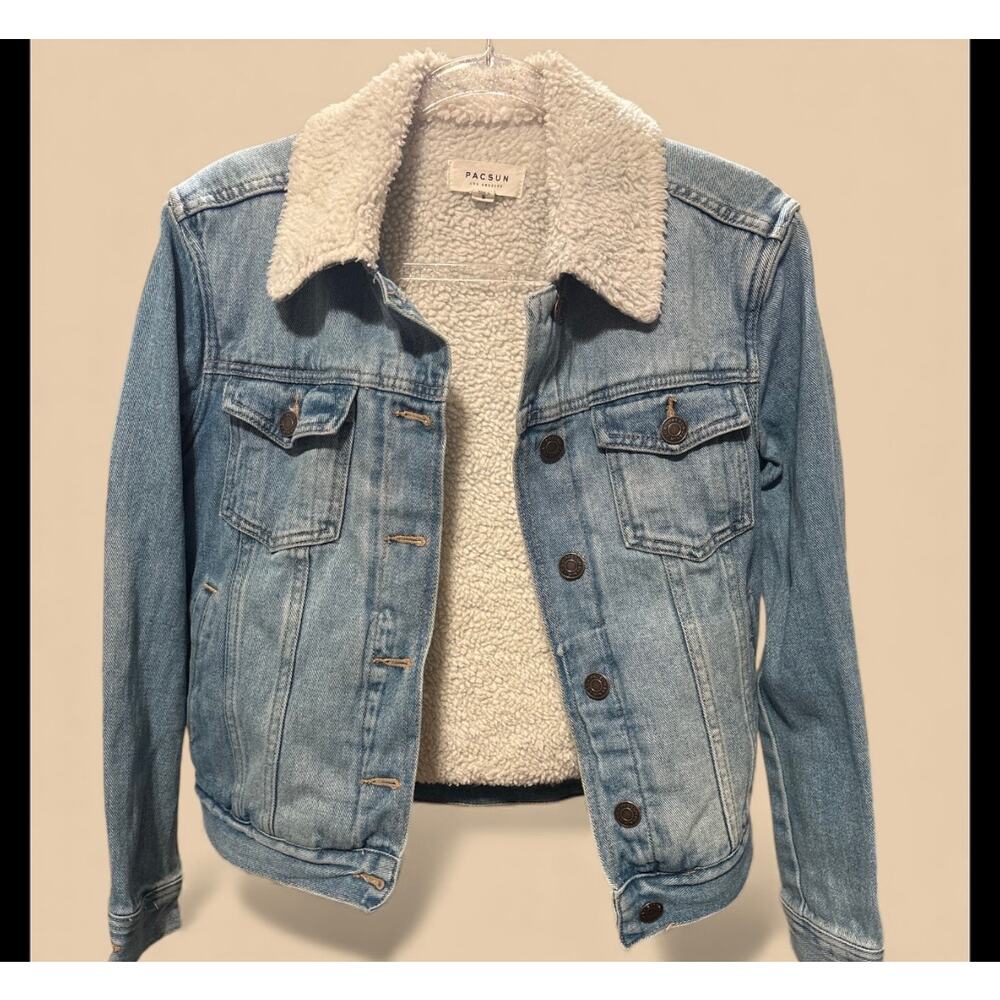 Womens Pacsun Blue Denim Jacket Size Small